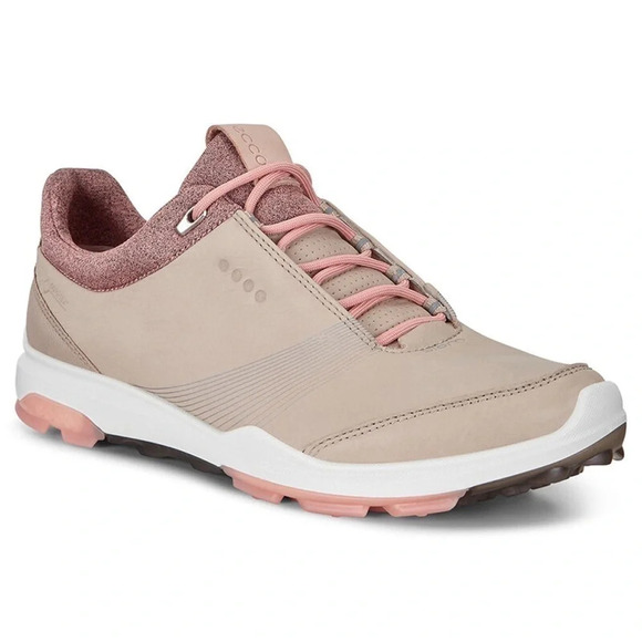 ECCO BIOM Hybrid 3 GTX Golf Shoes Yak Leather Oyster-Muted Clay Waterproof W 10 - Picture 2 of 15